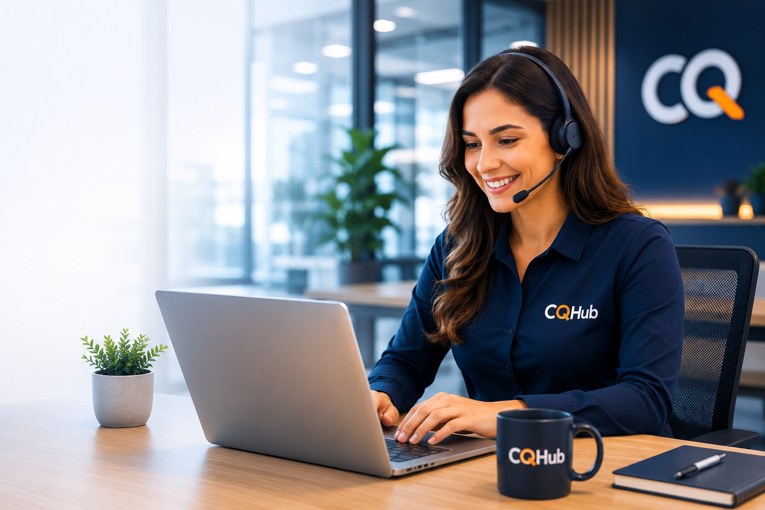 Especialista do time CQHub em atendimento por telefone e computador